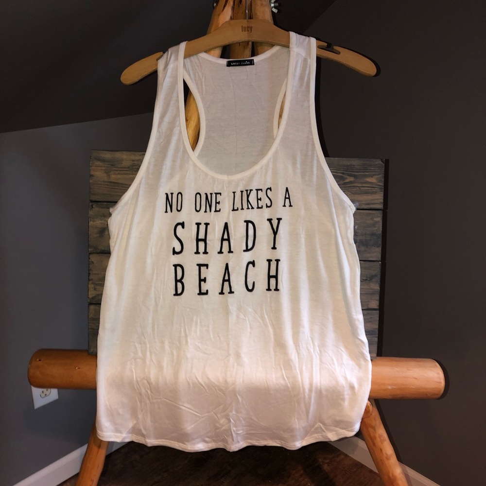 White tank top
